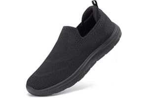 HKR Basket San Lacet Femme Chaussures de Respirantes Marche Mode et Sport Travail Tennis Confortable Chic Femme Ultra LéGèRe Fitness Campus Slip on Enfiler Sneakers