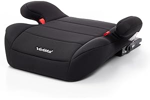 VIVITTA BABYAUTO – Alzador de coche Seguro y Cómodo VIV FIX 3 VIVITA GR. 3 con ISOFIX para niños desde los 22 a 36 Kg de peso (Negro)