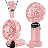 Jsdoin El vantilat&ouml;r&uuml;, taşınabilir mini vantilat&ouml;r, şarj edilebilir, 5 hız kademeli, katlanabilir USB vantilat&ouml;r, ofis, dış m