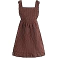FAIRYGATE Apron with Pockets Women Cotton Cloth Adjustable Cooking Aprons Kitchen Bib Apron for Kitchen Cooking Baking Household Cleaning