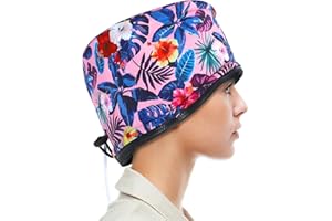 Cappellino per Capelli Elettrico, Trattamento per Capelli Caldi SPTHTHHPY, 2 temperature regolabili SPA Multifunzionale di Bellezza Nutrizionale dei Capelli del Cappello a Vapore (ROSA)