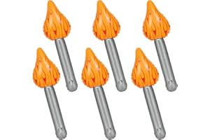 Alishomtll Flamme Olympique 2024 Torche Gonflable, 6 Pièces Jeux Olympique Torche Nouveauté Durable de Décoration, Torche Gonflable en PVC, Torche Gonfle Pour Les Fêtes Les Sportives, 40x13cm