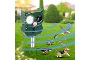 CUSTOM CATCH Cat Repellent for Gardens uk 2025 Upgraded Strengthen with Fox Repellent for Gardens Cat Deterrent Dog Repellent Outdoor Suitable for Repelling Cats, Foxes, Squirrels, Pigeons, Rodents