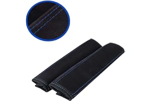 L & P CAR DESIGN L&P Car Design GmbH L&P A135-2 2 Stück Gurtschoner Gurtpolster aus Microfaser in Schwarz mit Blauer Naht