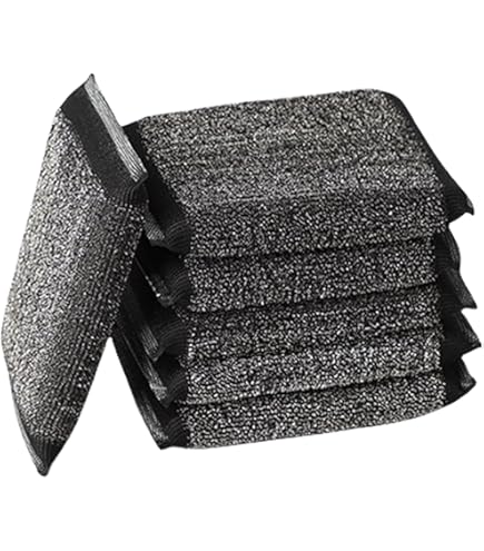 12 Spugne Acciaio Per Cucina - Lavabili, Antigraffio, Per Pentole E Piatti