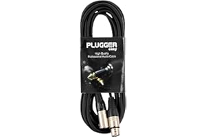 Plugger Câble XLR femelle 3b/mâle 3b 6 m Noir