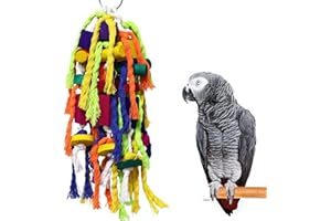 RYPET RANYPET Large and Small Parrot Chewing Toy - Cage Bite Wooden Block Tearing for Conures Cockatiels African Grey and Other Amazon Parrots