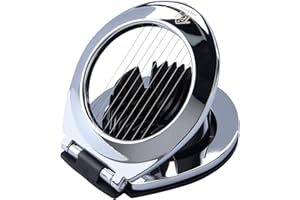 Vila KuChe Multi Function Stainless Steel Egg Slicer for Hard Boiled Eggs Dishwasher Safe Heavy Duty Egg Cutter Kitchen Helper