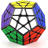 TOYESS Megaminx Magic Cube 3x3, Dodecahedron Speed Cube 3x3x3, Puzzle Speed Cube Children &amp; Adult, Black