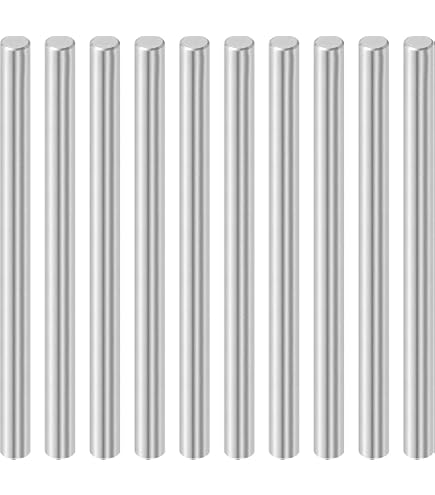 2 Chevilles Cylindriques Inox 304 – 10 X 80 Mm – Pour étagères, Supports – Lot De 2