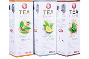 Teekanne Tealounge Kapseln - Schwarztee Sortiment mit 3 Sorten (24 Kapseln)