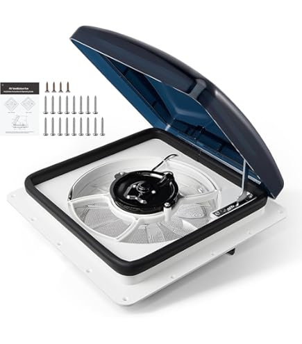 Ventilateur De Toit F17 Max Air Pour Camping-car - Réversible - B-WARE (ailette Cassée)