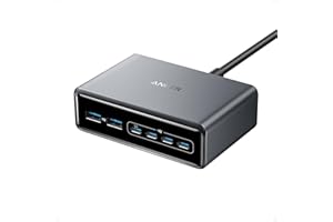 ‎ANKER Anker Prime Stacja ładująca, 200 W, 6 portów, GaN, ładowarka stacjonarna USB-C PD, z szybkim ładowaniem, kompatybilna z iPhone 16, Samsung, MacBook, Dell i innymi
