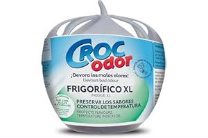 CROC ODOR Ambientador y Absorbedor de Olores para Nevera: Solución XL Eficaz para un Frigorífico Fresco