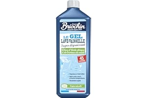 JACQUES BRIOCHIN - Gel Vaisselle - Super dégraissant - 45 lavages - Dégraisse et Fait Briller - Idéal cycles courts et basses température - Origine Naturelle - - Fabriqué en France - 900ml