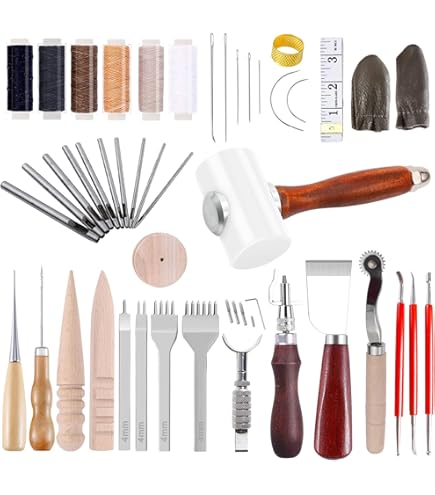 Draaibare Naaiklem Hout Leathercraft Hand Stikken Veters Naaien Pony Paard Klem Desktop Tool, 2 Set (Multicolor), Eén Maat Doe-het-zelf Handwerk Accessoire