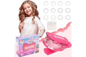 WOHN&LEBE Brillantini Per Capelli Accessori Per Capelli Bambina con 180 Strass Capelli e 176 Brillantini Make Up,Brillantini Capelli Macchinetta Brillantini Per Capelli,Glitter Per Capelli per Ragazze Bambini