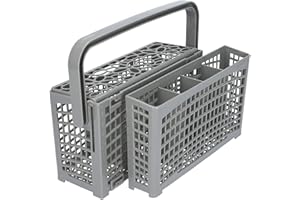 Kenekos - 2 in 1 Besteckkorb teilbar für ALLE Spülmaschinen Geschirrspüler variabel geeignet für Bosch Siemens Miele AEG Neff 23,0 cmx(8,5+4,5 cm)13,5cm Spülkorb hitzebeständig verstärkter Kunststoff