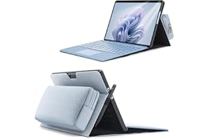 Omnpak Custodia per tablet Microsoft Surface Pro 9, custodia da trasporto con porta penna stilo con custodia per accessori, compatibile con tastiera Type Cover.