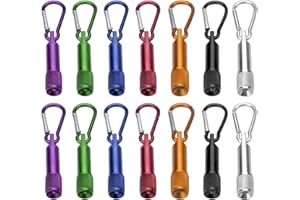BRISKORE 14Pcs Mini Taschenlampe Schlüsselanhänger, LED Schlü Sselanhänger Taschenlampe Aluminium Kleine, Handlampe/Taschenlampe Kinder für Outdoor Camping Radfahren Kindergeburtstag [Energieklasse A+++]
