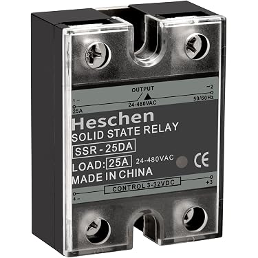 Halbleiterrelais SSR-10 AA – 10A, 90-250V AC Eingang, 24-480V AC Ausgang, Optokoppler, Kompakt, Für Beleuchtung & Medizintechnik
