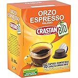 CRASTAN 1870, 16 Capsule, 1 Box da 16 Capsule di Orzo Biologico A Modo Mio, Capsule Compatibili con A Modo Mio, Naturalmente 