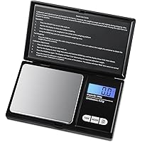 AMIR Taschenwaage, 200 g/ 0,01 g Feinwaage, Digitalwaage Goldwaage Münzwaage mit Tara Funktion, 7 Einheiten, Auto-aus…