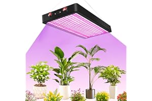 XUNDE YW2000 Garten Vollspektrum Led Pflanze wachsen Licht wachsende Lampe für Indoor wachsen Zelt Pflanzen Saatgut Veg Blüte Phyto (schwarz)