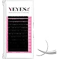 VEYES Classic Individual Lash Extensions 0.03-0.20 C/CC/D Curl 8-20mm Mixed & Single Length Volume Eyelashes Tray, Matte Black, Professional Supplies for Lash Techs (0.05 CC 8-16mm)