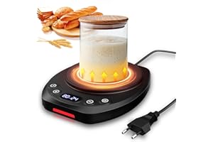 Scaldatore per lievito madre MQUPIN, strumenti per la cottura del pane 21-49 °C, controllo preciso della temperatura 1 °C, timer da 24 ore, scatola per la fermentazione del lievito madre