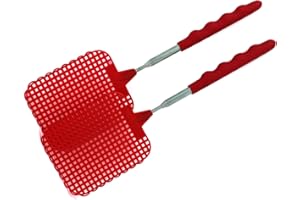 molinoRC 2X Fliegenklatsche Teleskop [EXTRA STABIL] mit Teleskopstiel ausziehbar auf 72cm - Modell Batsch Fliegenfalle - Fliegenfänger Klatsche