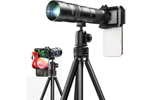 APEXEL Longue-Vue Professionnelle 20-60X pour Ornithologie avec Adaptateur Smartphone - Équivalent 480-1440mm, Zoom Compact