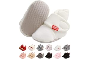 EDOTON Infant Boys Girls Warm Booties Winter White Cute Soft Cotton Unisex Baby Shoes First Birthday