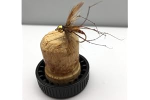 BESTCITY FLY FISHING Gold-head DADDY LONG LEGS 12 Flies size 10 Bead head #88