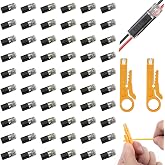LIWAILIWAI 60 Pieces Double-Wire Plug-in Connector (with 2 Pieces Strippers) Electrical Quick Connectors丨Quick Electrical Con