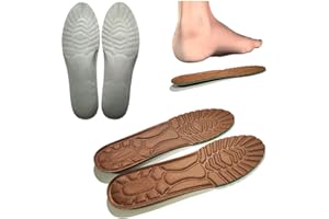 WORLD TRADE Solette Universali Scarpe Per Uso Quotidiano Ortopediche in Memory Foam, Ergonomiche, Ammortizzanti, Schiuma, Antishock, Per Uomo e Per Donna Taglia 35-46 (Marrone)