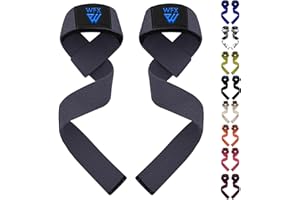 WFX Wyściełane neoprenowe paski do podnoszenia ciężarów na siłownię, trening krzyżowy, pasy do podnoszenia ciężarów, fitness, kulturystyka, trening siłowy, dla mężczyzn i kobiet