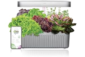 Vahaa Smart Garden - Mobile App Controlled Indoor Hydroponics growing system Herb and Vegetable Cultivation Kit Grow Your Own Produce Kitchen Garden with Starter Kit (Silver)
