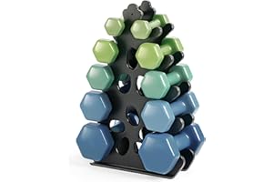 JOSMIMIC Hantelständer 5-Unten Hantelablage Metall Hantel ständer Kurzhantelständer Dumbbell rack