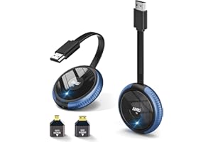 AIMIBO HDMI Wireless 4K, 5.8G Wireless TV Transmitter and Receiver, Plug & Play, No App, 165FT/50M HDMI Sender Receiver Streaming Media Video Audio for Phone DSLR Laptop PC to HDTV Monitor Projector