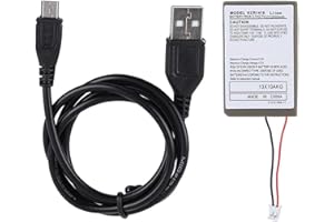 Yctze Kit di Ricarica Controller Batteria, Batteria Ricaricabile 2000mA con Cavo USB, Caricabatterie Controller per Controller di Gioco PS4