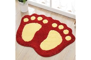 jianyana Alfombra de Baño Microfibra Suave, Alfombrilla Antideslizante para Puerta de Baño, Alfombras de Baño Ducha Lavable, Alfombra Absorbente para el hogar, Cocina