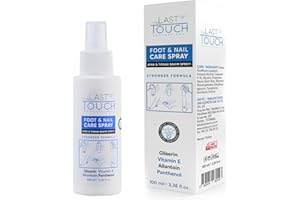 LAST TOUCH Anti-Itching Foot and Nail Spray - Moisturizing Care for Dry, Cracked Feet Against Shedding, Sweating, Peeling and Blistering - Athletes' Treatment