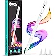 Case-Magic iPad Pencil Active Stylus Pen with Palm Rejection, Tilt Sensor, High Precision Tip| for iPad 2018-2024 iPad(6/7/8/9/10) Air(3/4/5/M2) Pro 11"(1/2/3/4) Pro 12.9"(3/4/5/6/M4) Mini (6/5) WHITE