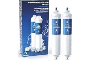 SOKANA 2 x TÜV SÜD Cartuccia Filtro Acqua Frigorifero Compatibile con Samsung DA29-10105J DA99-02131B HAFEX/EXP Side By Side American Style Wpro WSF-100 LG AEG HAIER Daewoo BEKO