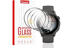 Fynorao 4-Pack Hydrogel Screen Protector for Garmin Vivoactive 6/5, Soft Flexible TPU Film, Full Coverage, Bubble Self-extinction, Anti-Scratch, High Sensitivity, Transparent, Anti-Scratch