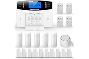 LWOHSI Sistema de alarma de seguridad 99 + 8 Zona Marcación automática GSM SMS Inicio Seguridad antirrobo Sistema de alarma inalámbrico GSM Detector Sensor