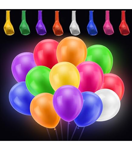 BoBo Ballonnen met ledlicht, 3 lichtstanden, knipperende led-lichtketting, 50,8 cm, luchtpomp, voor Kerstmis, verjaardag, feest, decoratie, 6 verpakkingen