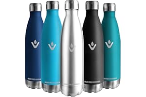 JIOBBO Vikaster Garrafa termica, 750ml Botella agua acero inoxidable, Mantener 12H Caliente/24 Frío, Termo Sin BPA, Botella termica Niños, Adultos, Deporte, Oficina, Exteriores