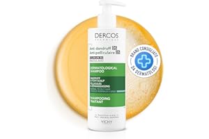 Vichy Dercos, Shampoo Anti-Forfora DS, Per Capelli da Normali a Grassi, Azione Riequilibrante, Effetto Anti-Ricomparsa, Arricchito con Disolfuro di Selenio e Acido Salicilico